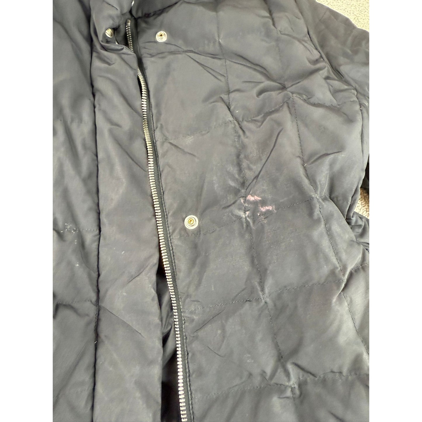Post Card Women's 2 I38 GB4 Black Puffer Winter Coat Made In Romania
