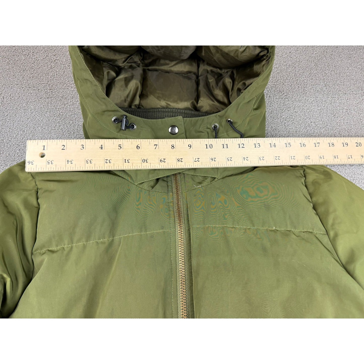 Madewell Women's Large Quilted Down Puffer Parka Green Jacket Coat