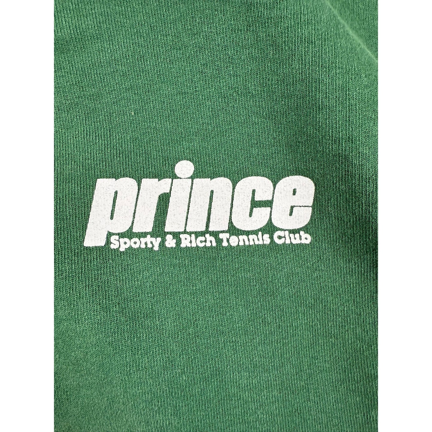 Sporty And Rich Men Small Green Prince Hoodie Pullover With Front Pocket