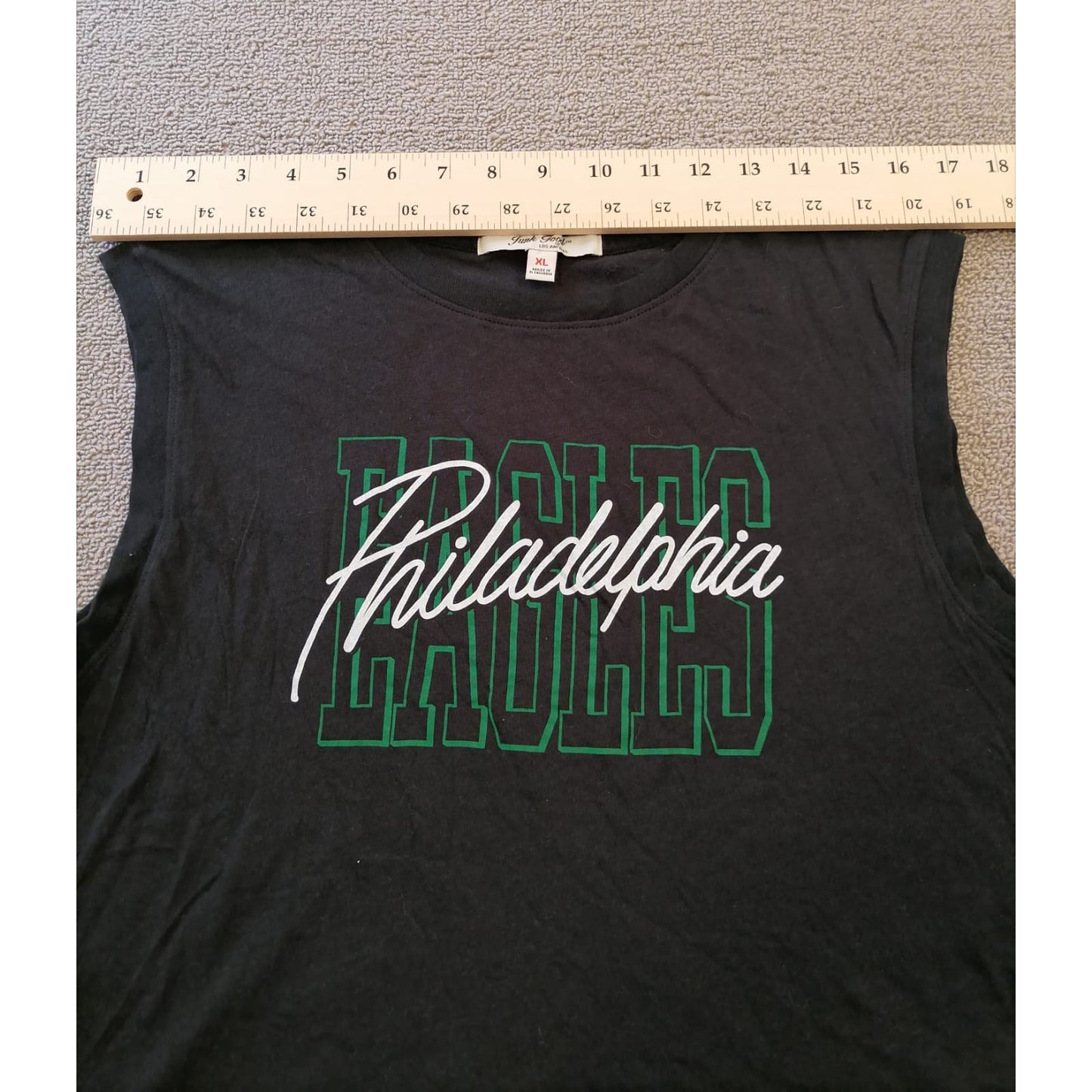 Junk Food Male XL Philadelphia Eagles Black Sleeveless Shirt NFL Football