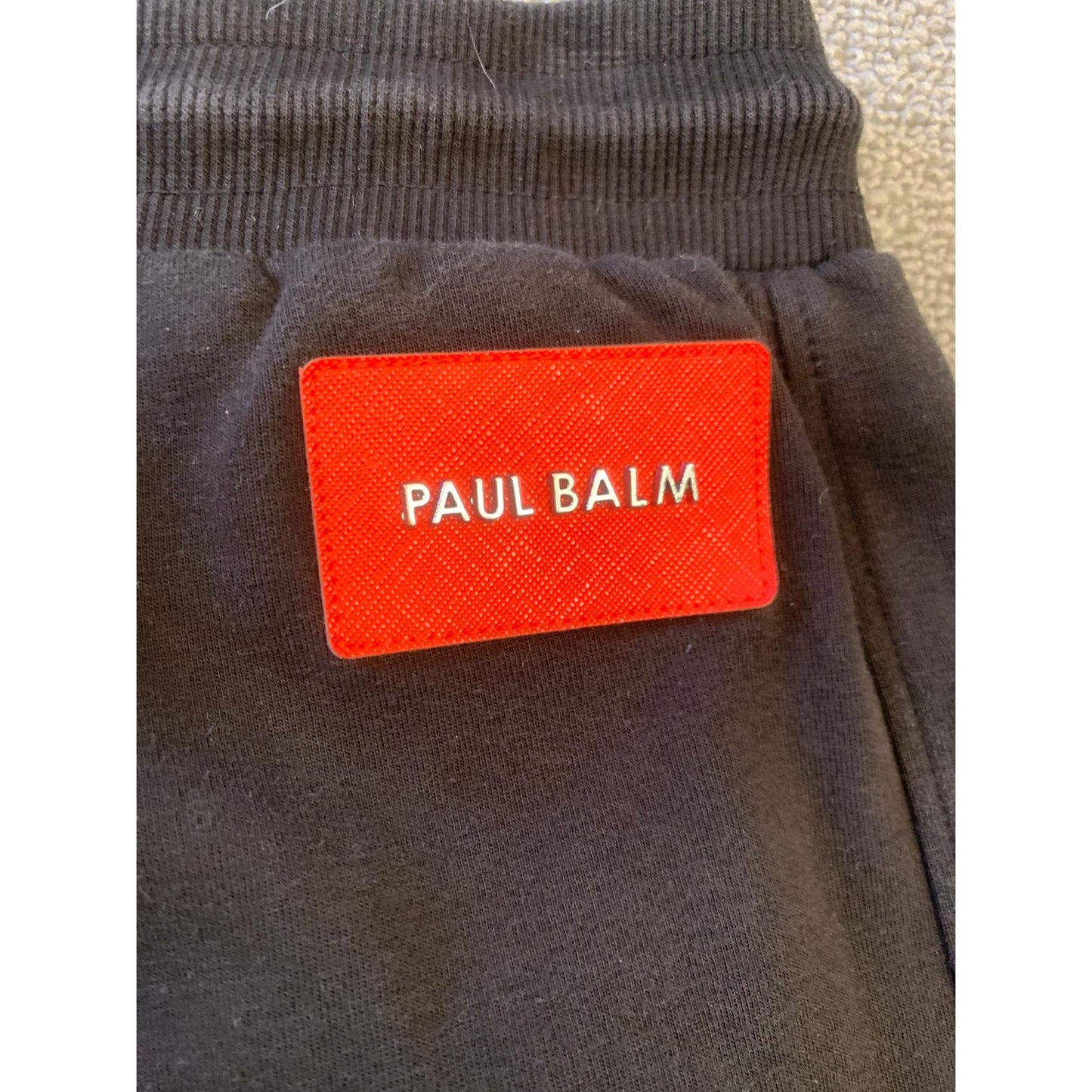 Paul Balm Male Medium Black Red Wolf Graphic Sweat Shorts