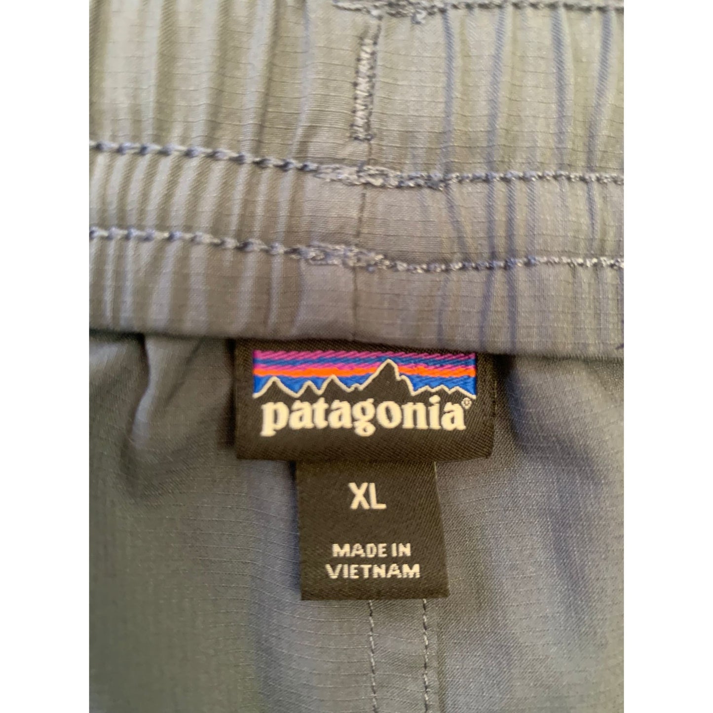 Patagonia Women's XL Gray Running Shorts With Star Print