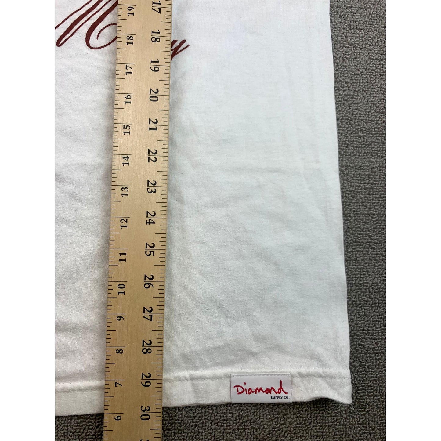Diamond Supply Co. Men's Large White Lil Wayne Blood Money Graphic Tee Casual