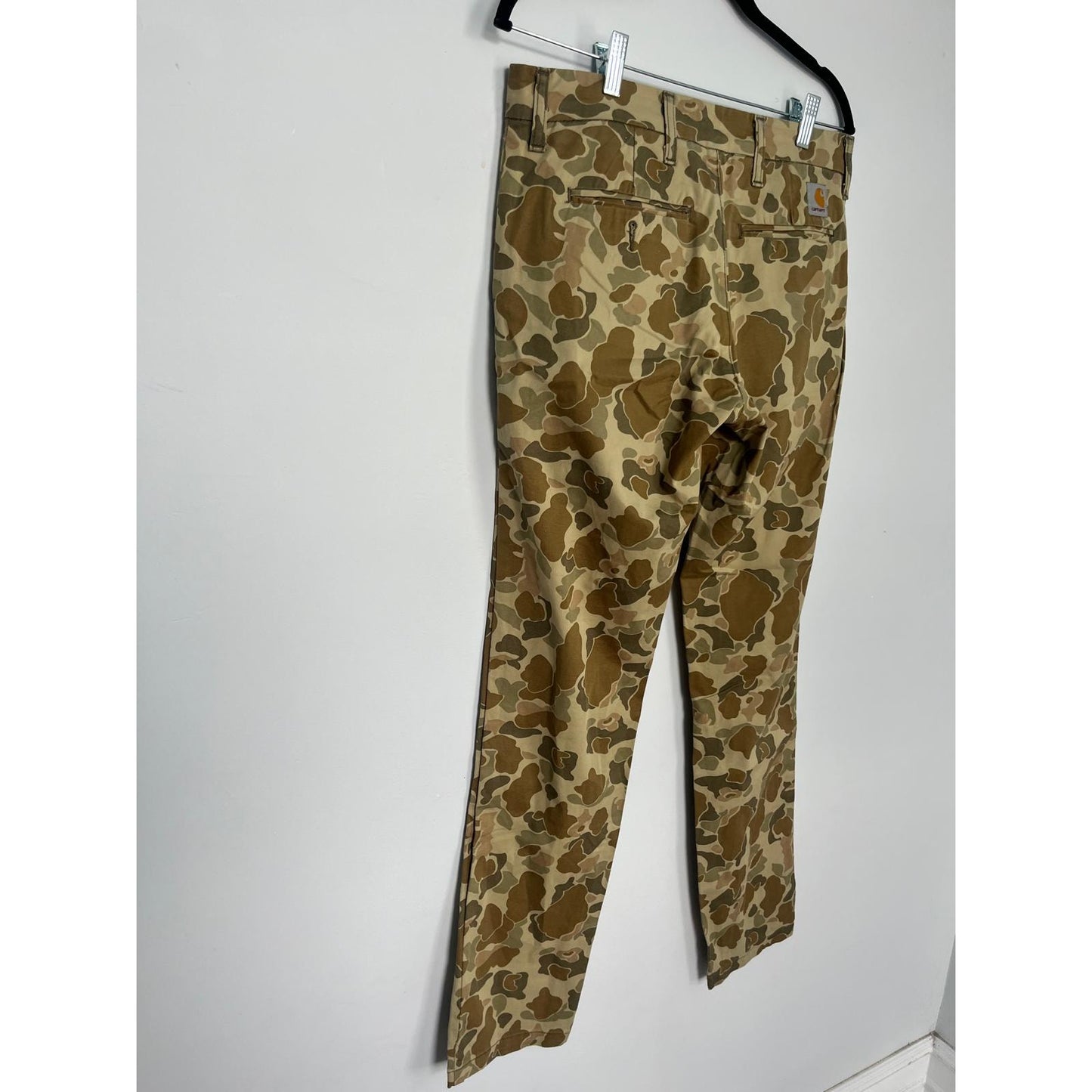 Carhartt Sid Pant Men 31x32 Camouflage Slim Tapered Chino Pants
