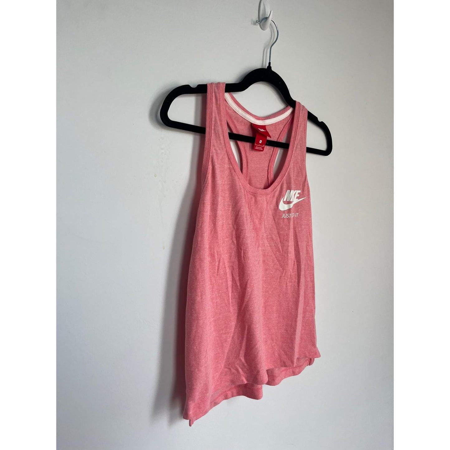 Nike Just Do It Tank Top Women S Pink Racerback Graphic Logo Lightweight