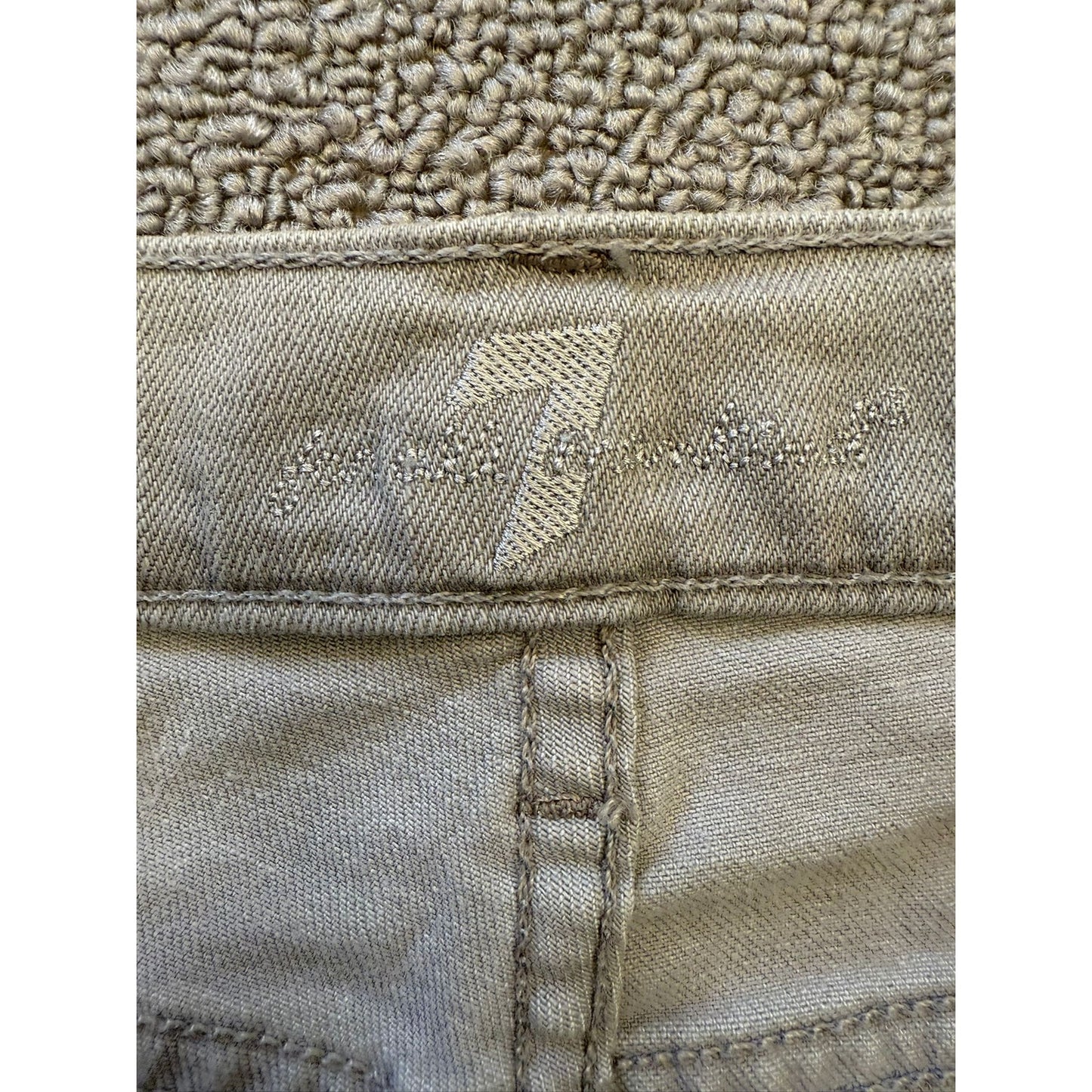 7 For All Mankind Women's Size 26 Gray Denim Shorts Rolled Hem Distressed