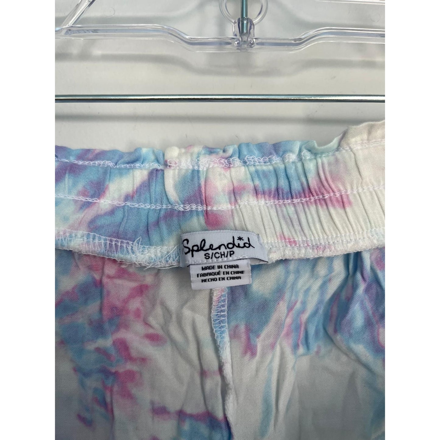 Splendid Tie Dye Pajama Set Women Small Short Sleeve Button Top Shorts