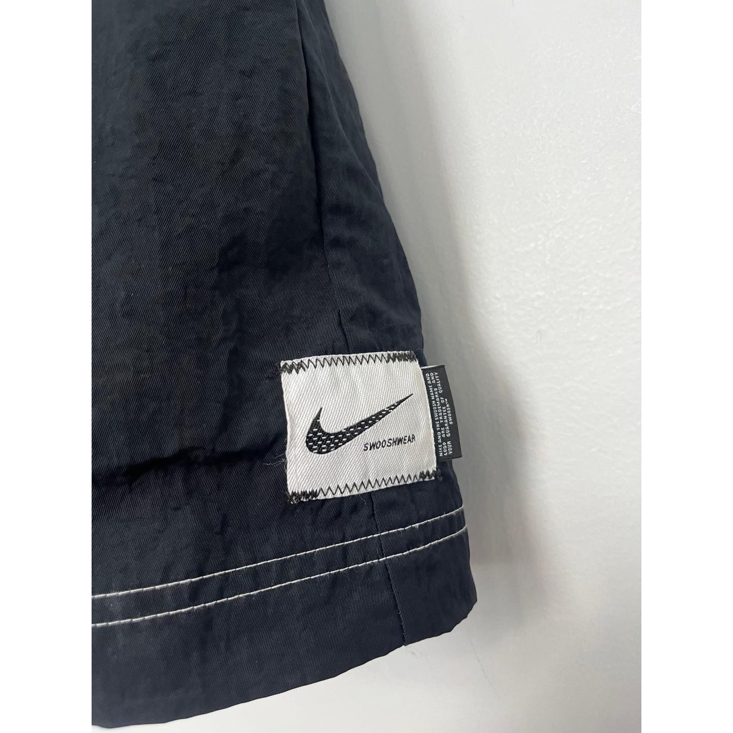 Nike Quarter Zip Mini Dress Women L Black Athletic Dress With Contrast Stitching