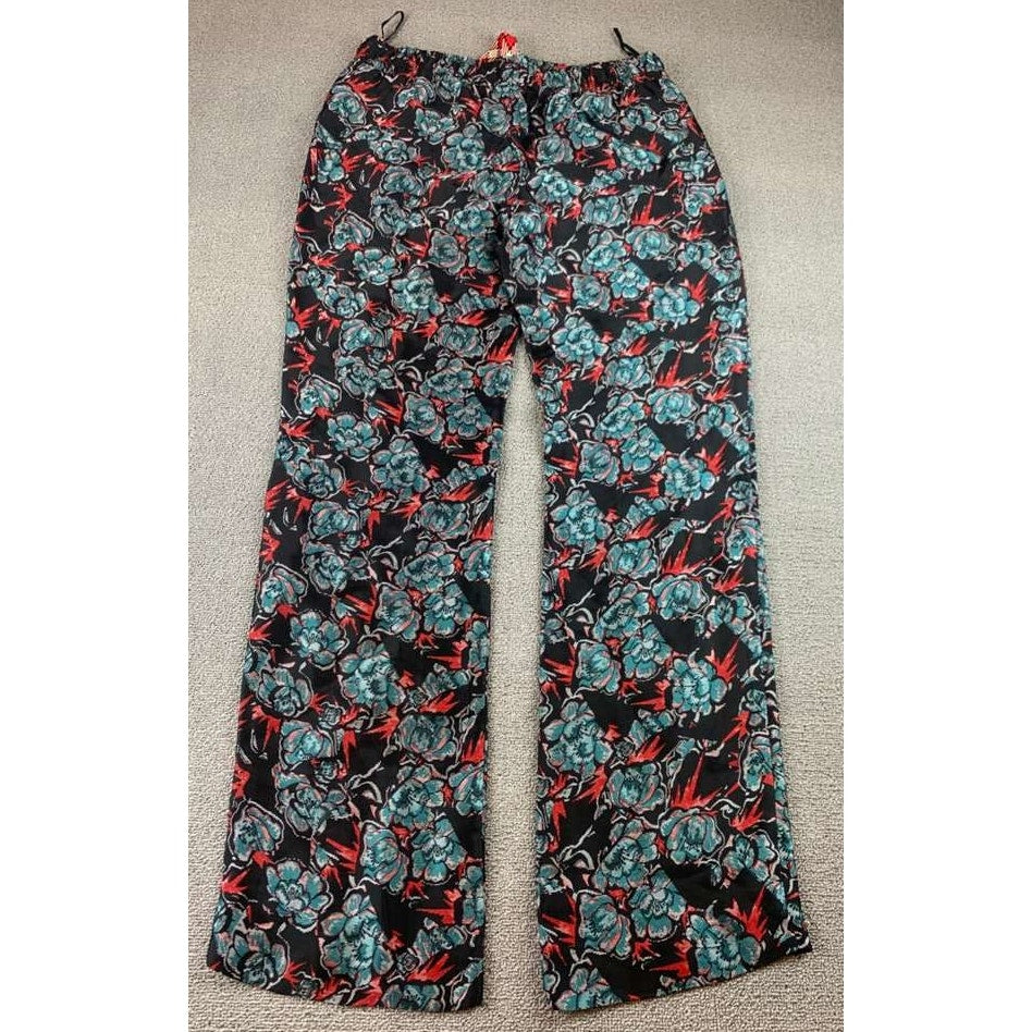 Zadig And Voltaire Pants Women 42 Multi Color Pomy Jacquard Thunder Floral Print