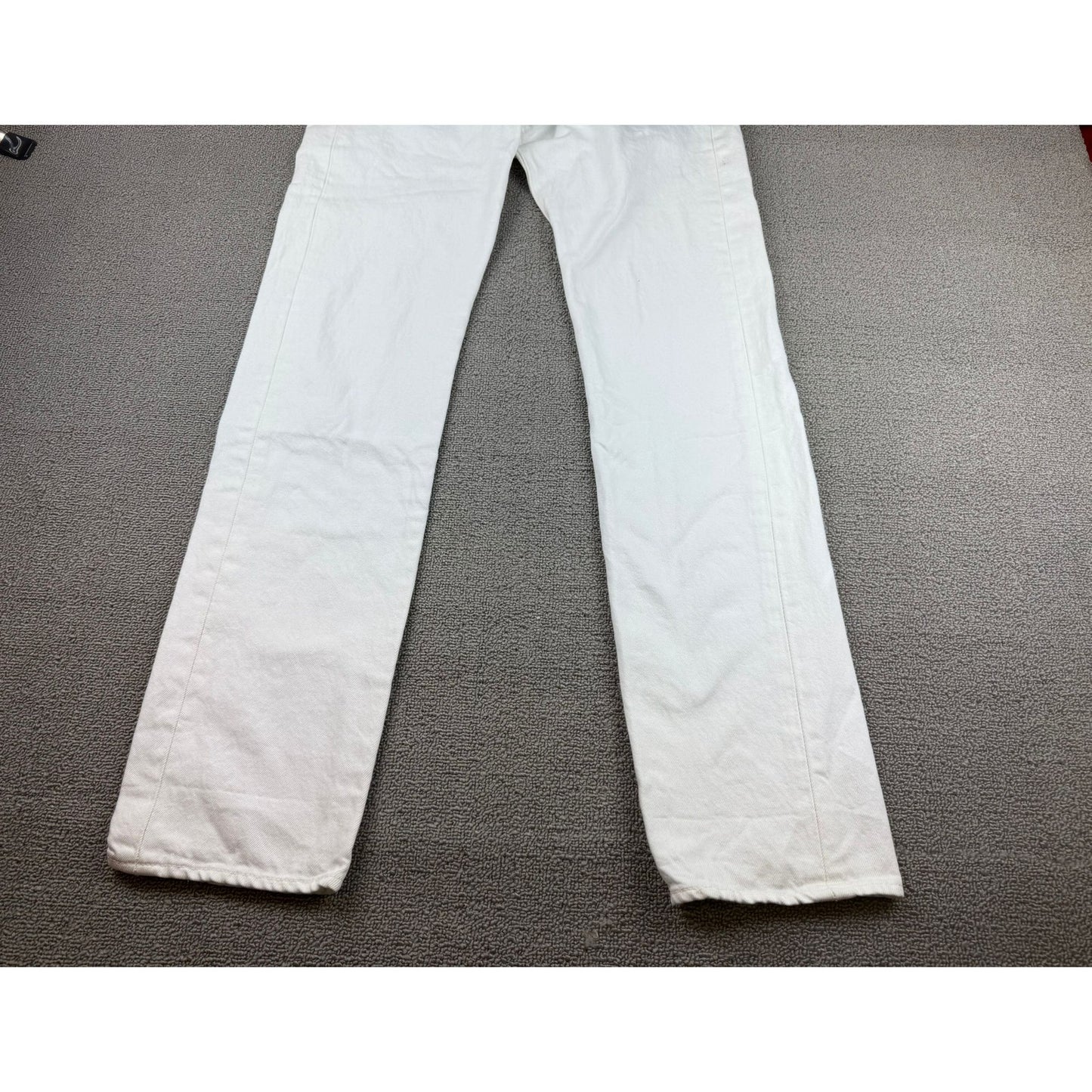 Levi's 501 Men's W30 L 32 White Straight Leg Jeans
