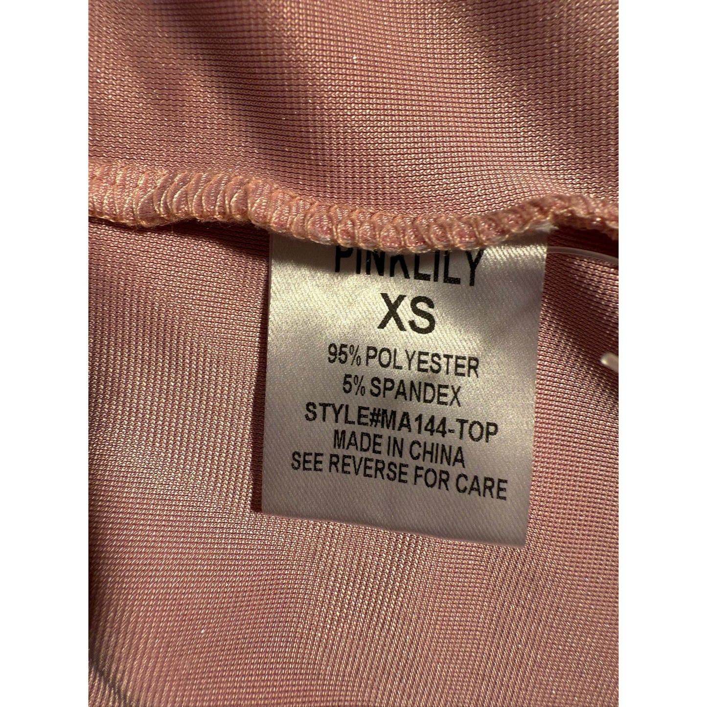 Pink Lily Women’s Pink Velvet Pajama Set XS