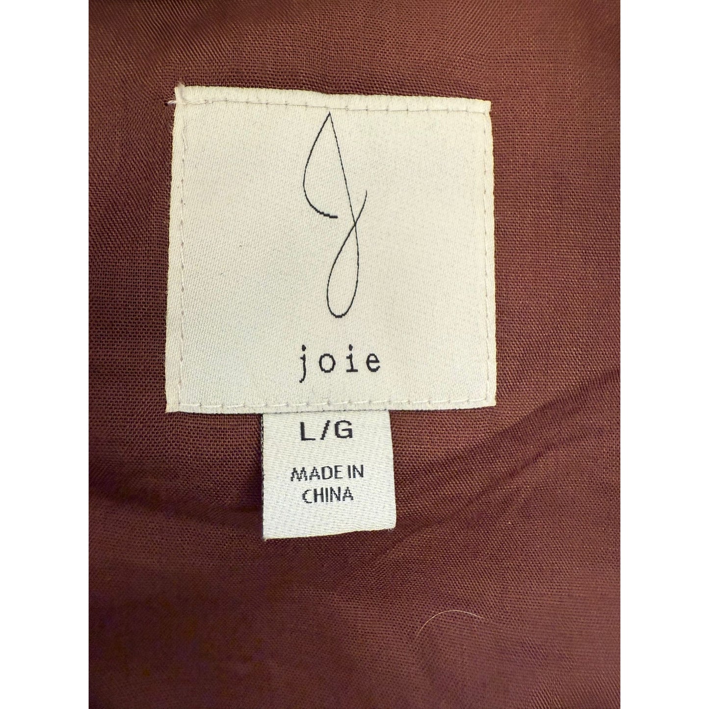 Joie Brown Jacket Women's Size L/G Button Up Outerwear