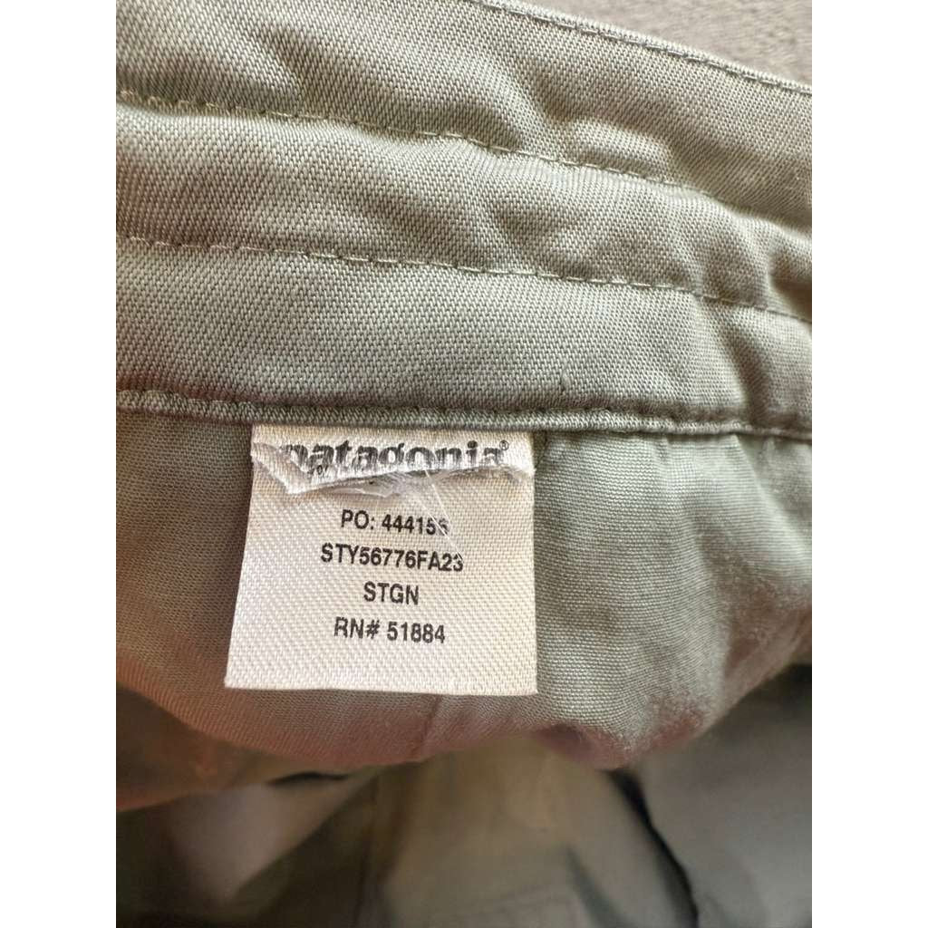 Patagonia Pants Men's M Gray Organic Cotton Drawstring Waist Pockets Casual