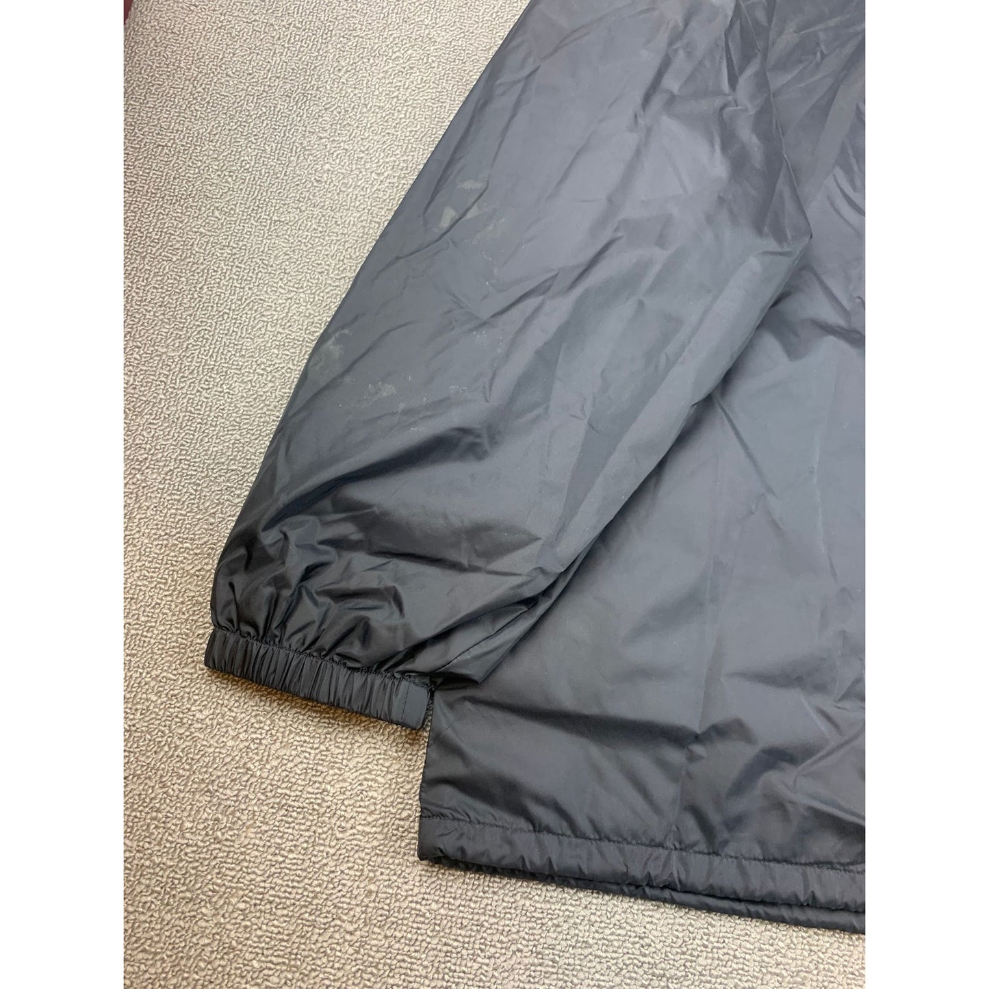 Vintage Jerzees by Russell Men's XL Black Coaches Wind Breaker 90's Jacket