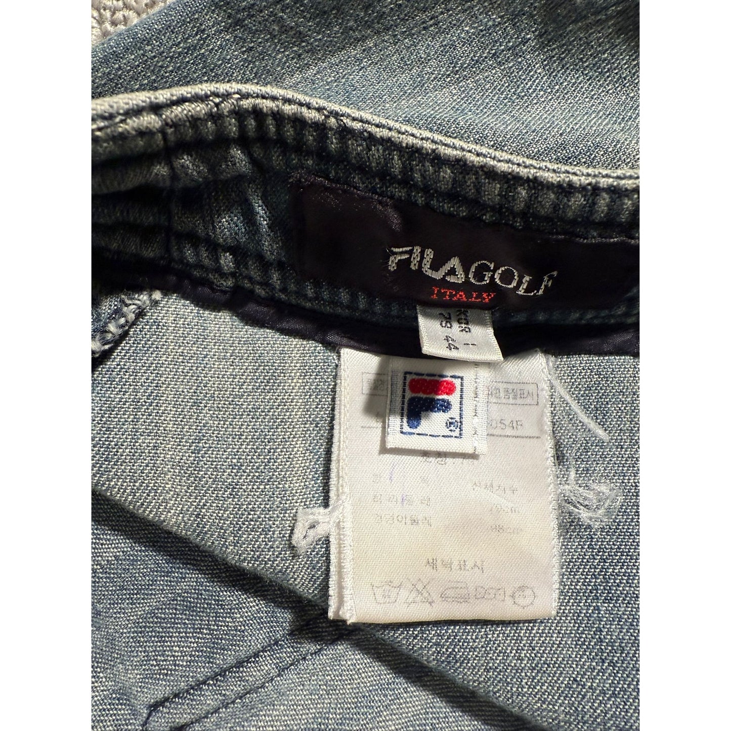 Fila Golf Italy Vintage Women 28 Denim Short Light Wash Chic