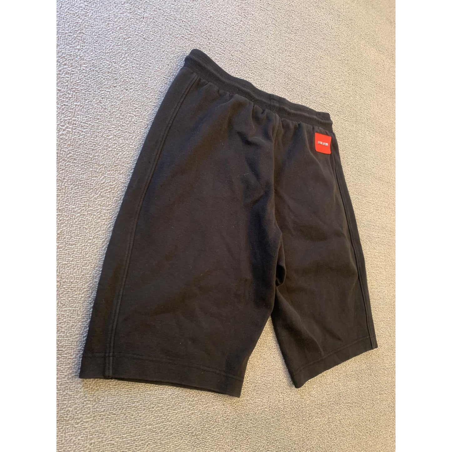 Paul Balm Male Medium Black Red Wolf Graphic Sweat Shorts