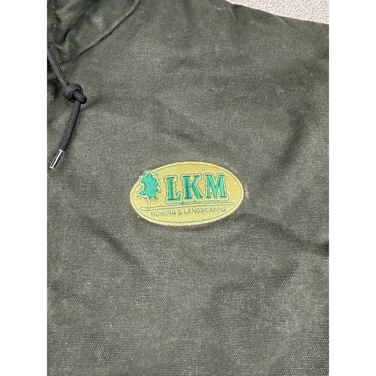 Carhartt Vinatge Men's Size XL Tall Green Full-Zip Bomber Work Wear Jacket