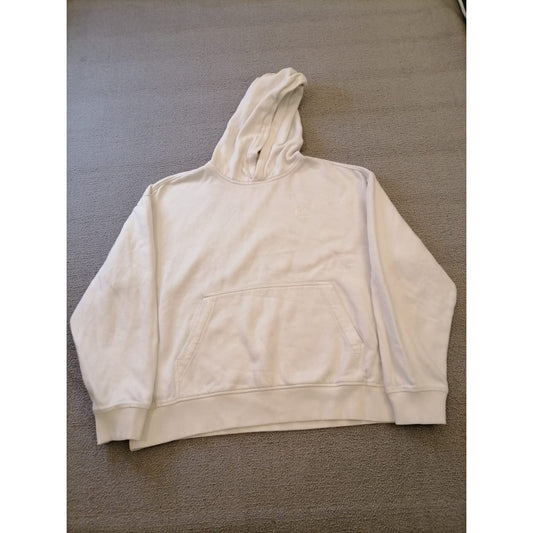 Calvin Klein Women Small P White Pullover Hoodie Relaxed Fit Comfortable Everyday