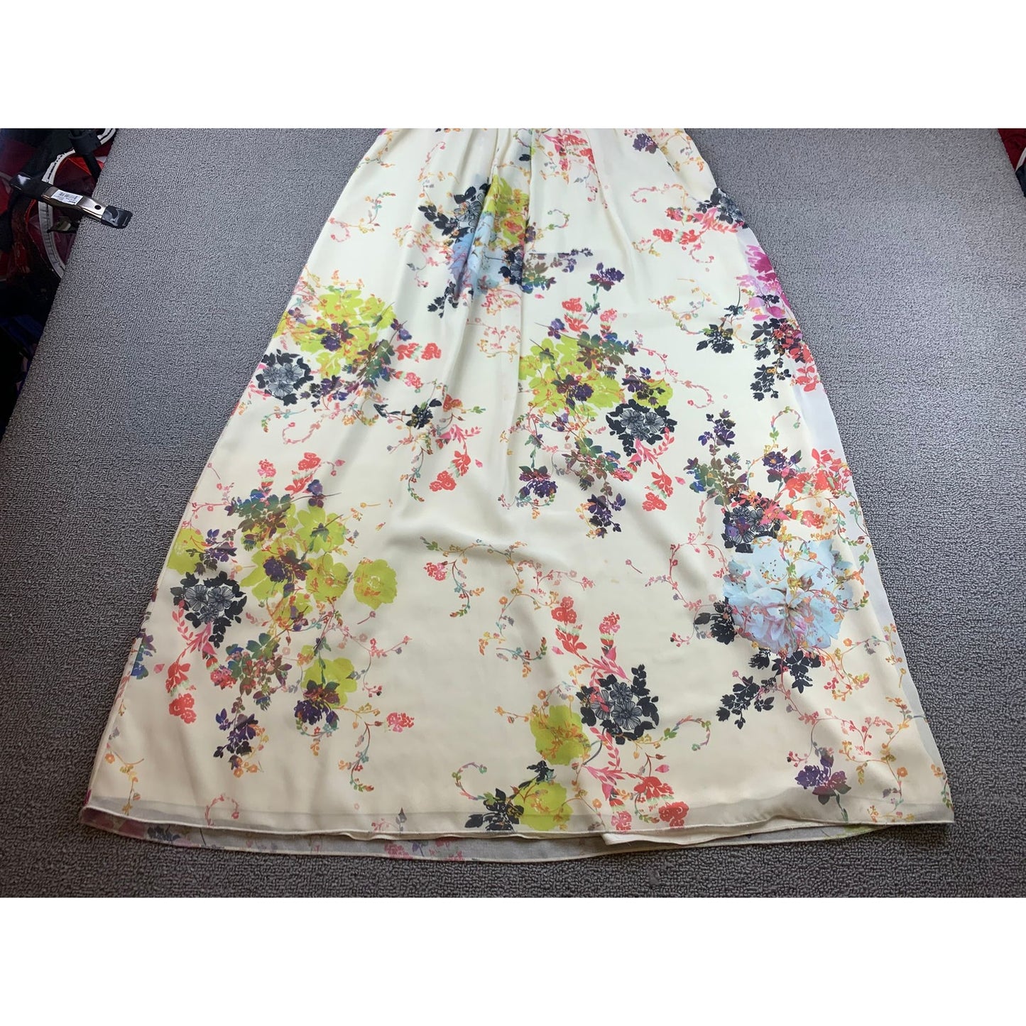 TED BAKER Cream Attavia Summer Bloom Print Maxi Size Small