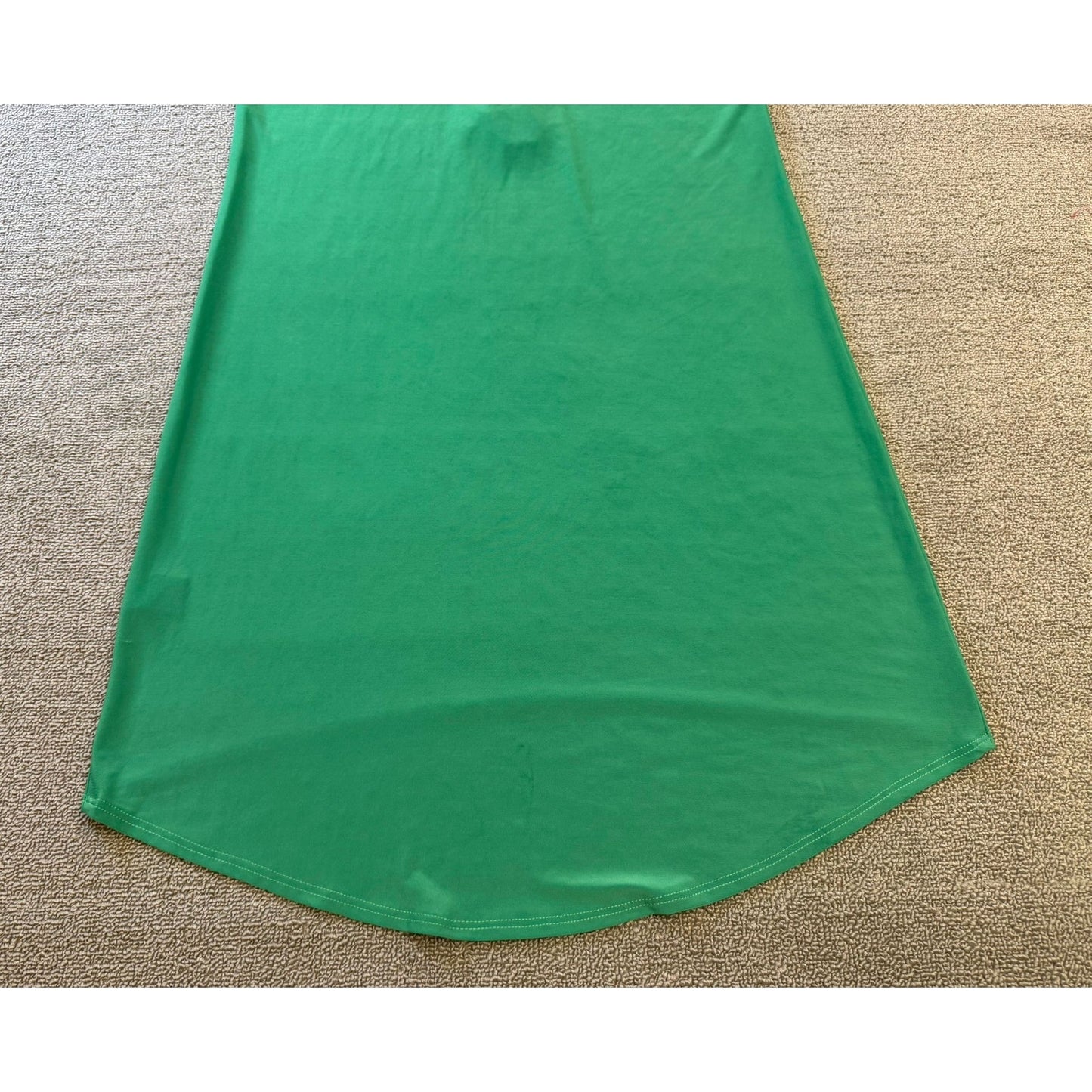 DB Established 1962 Woman 8 Green V-Neck Mini Dress Gold Zipper