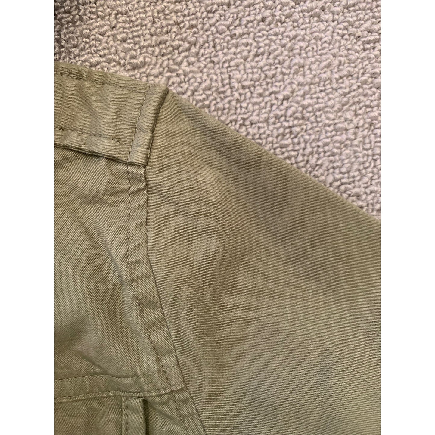 Mayoral Girl's Size 8 Olive Green Hooded Jacket With Studs