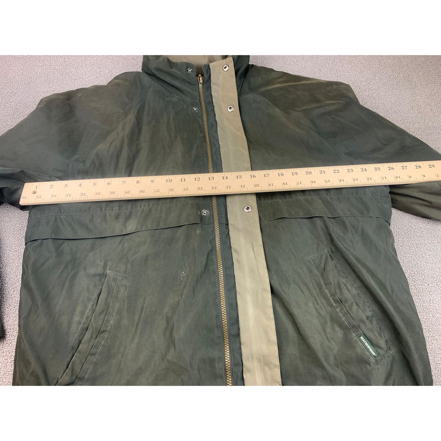 Weatherproof Mens Large Green Bomber Style Jacket