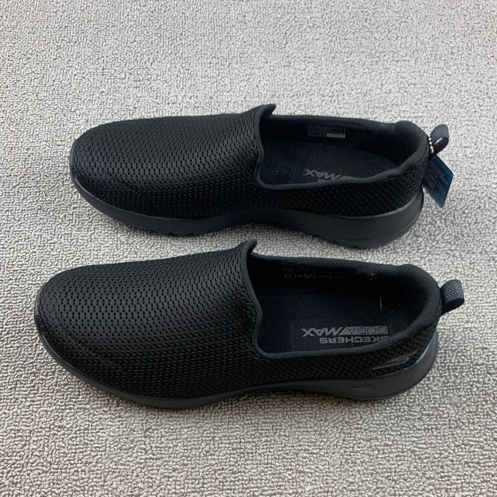 Skechers Goga Max Women US 8 Black Go Walk Shoes Slip-on Comfort Sneakers