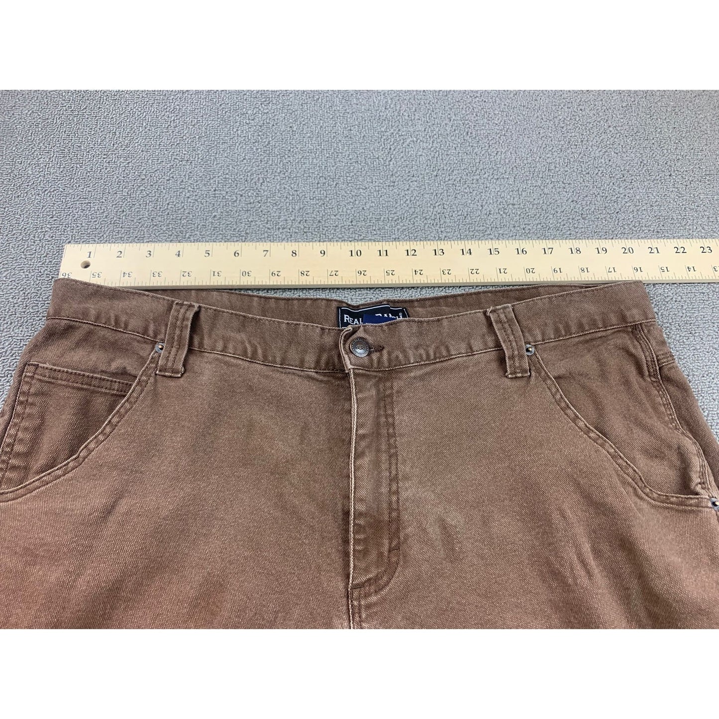 Real Ranch Men 40x34 Brown Work Cargo Pants