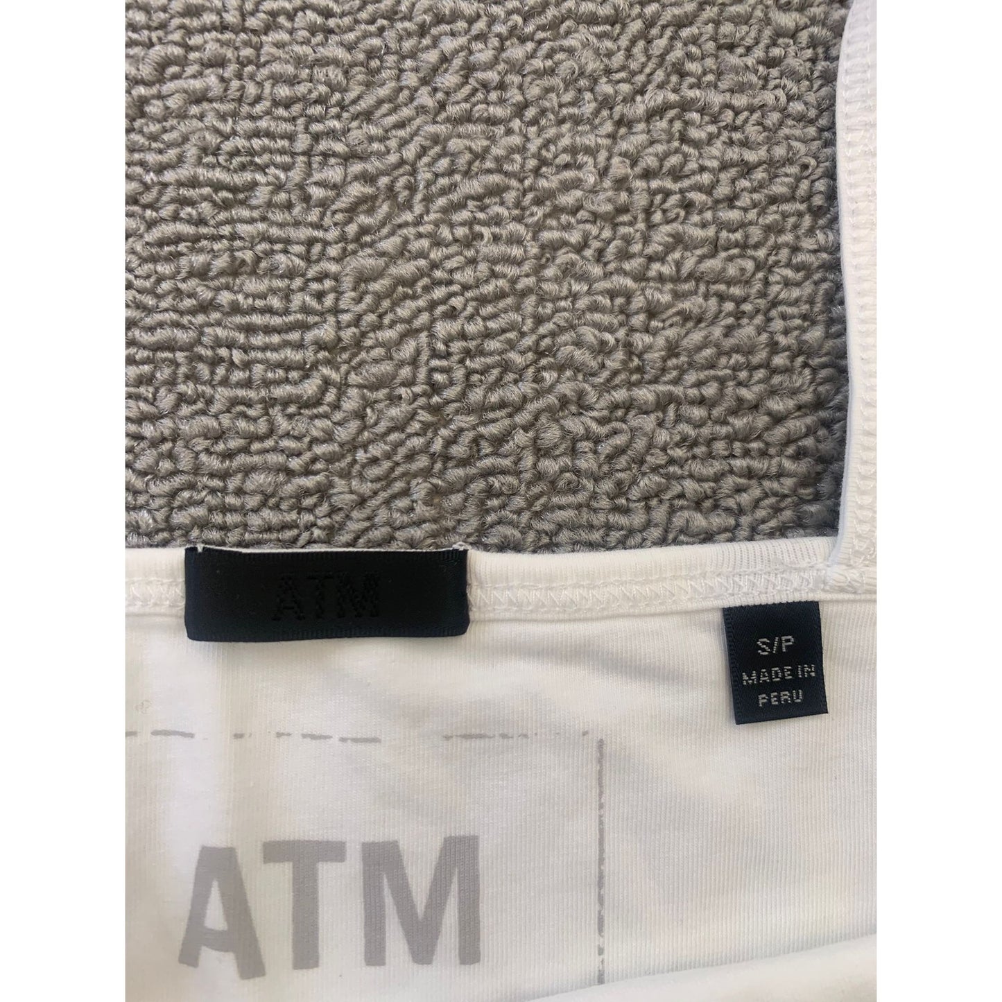 ATM Women Small Petite White Spaghetti Strap Bodysuit