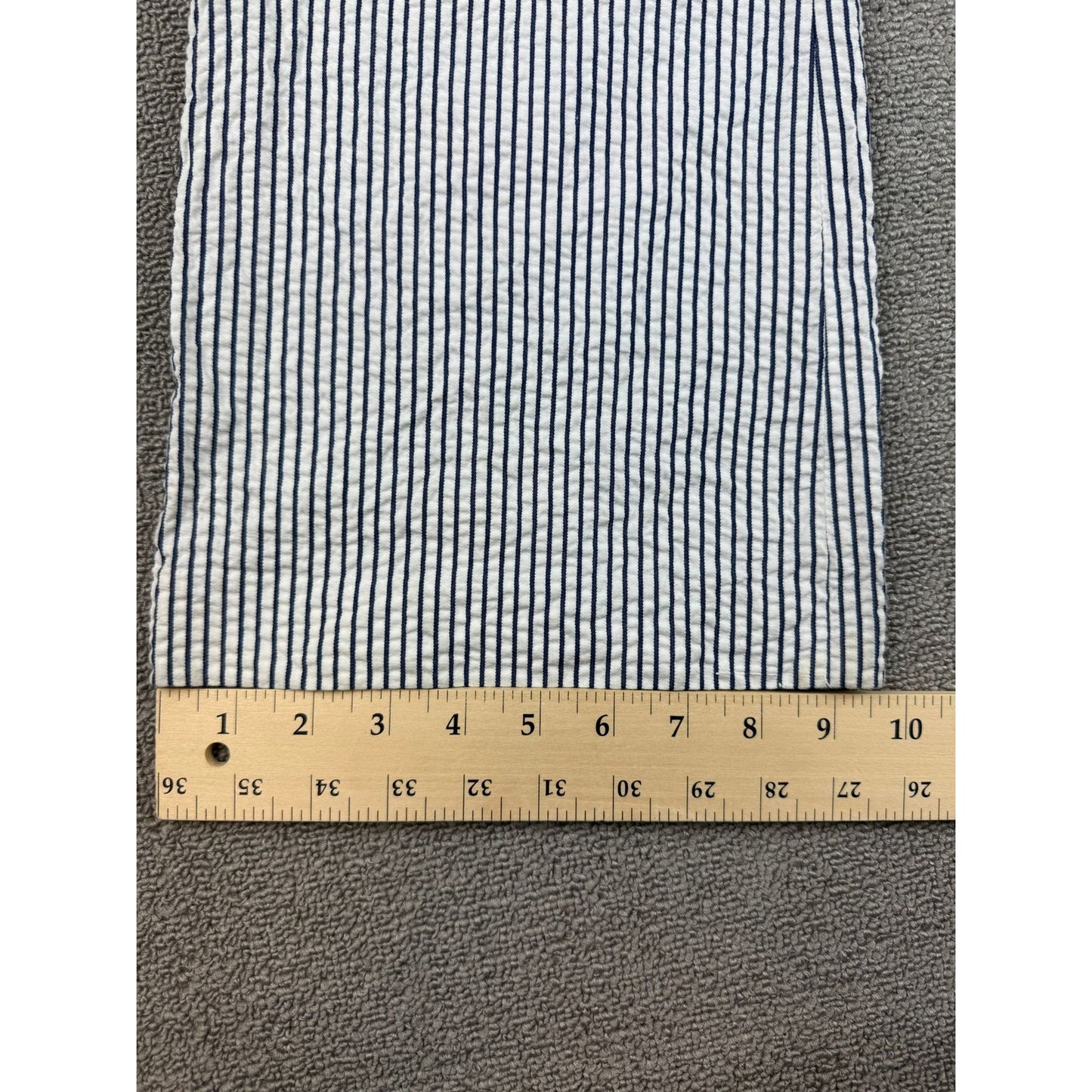 J. Crew Women's 0 Blue White Striped City Fit Bell Bottom Pants