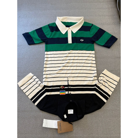 Burberry Women's XS Burberry Dress Polo Shirt Reconstructed