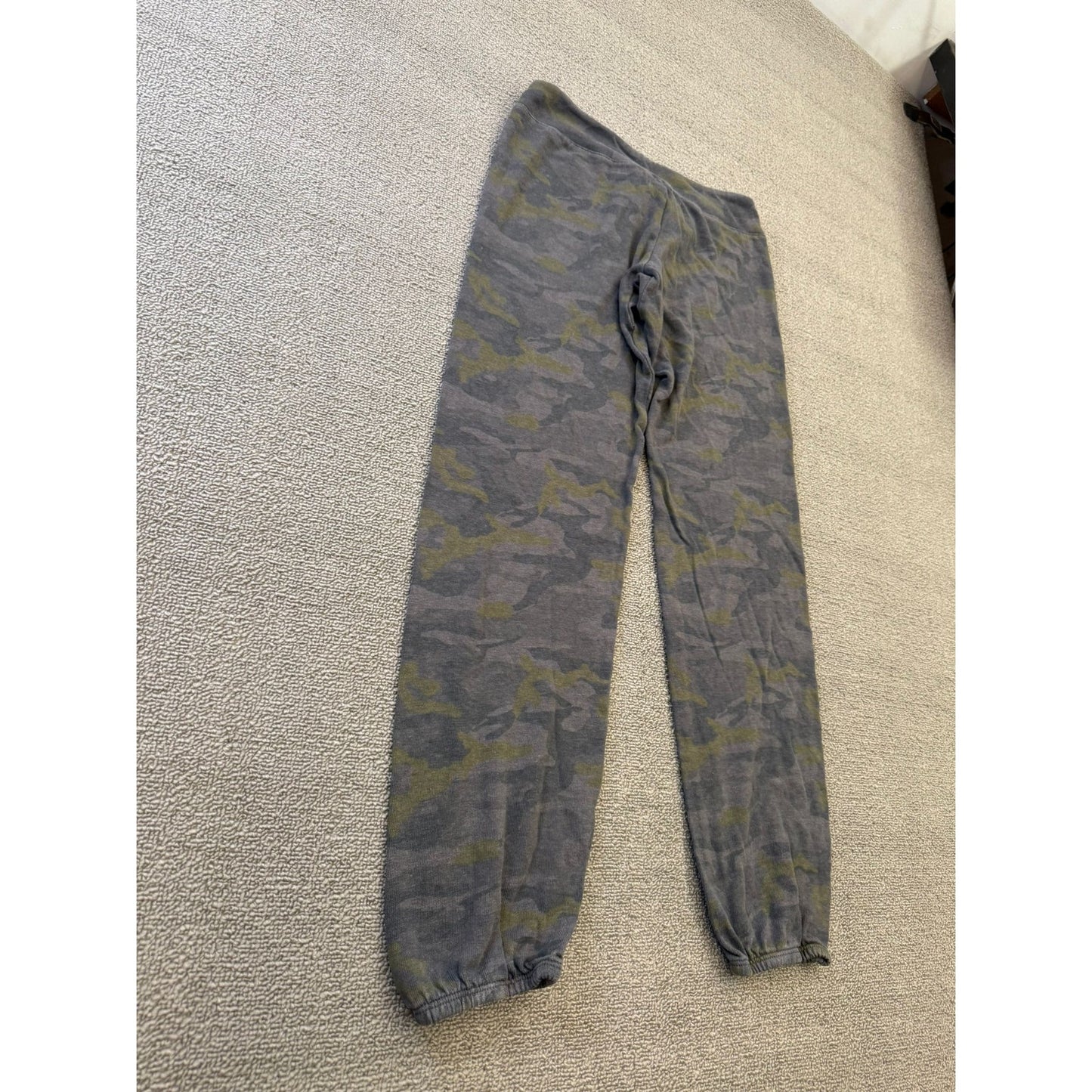 MONROW Women's XS Dark Gray Camo Drawstring Sweatpants Lounge Pants