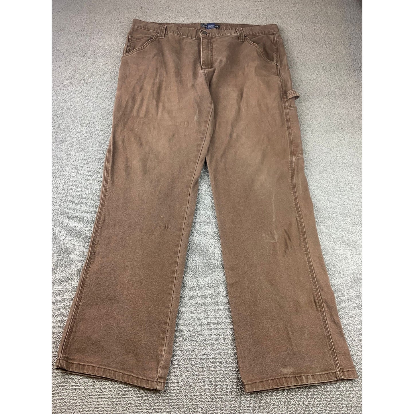 Real Ranch Men 40x34 Brown Work Cargo Pants