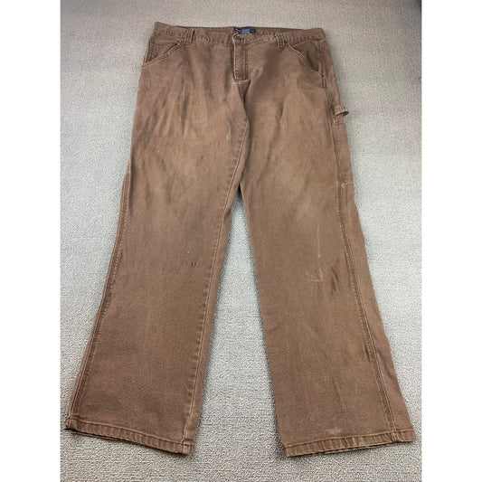 Real Ranch Men 40x34 Brown Work Cargo Pants