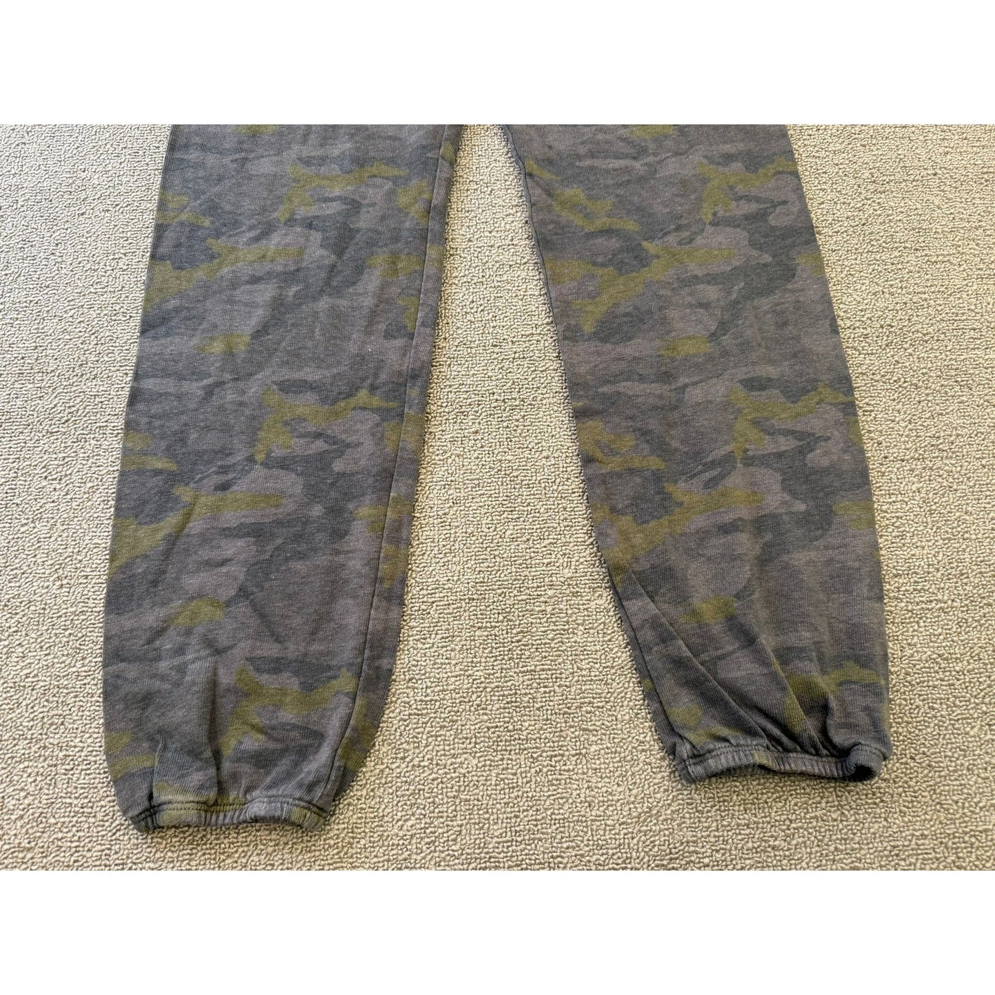MONROW Women's XS Dark Gray Camo Drawstring Sweatpants Lounge Pants