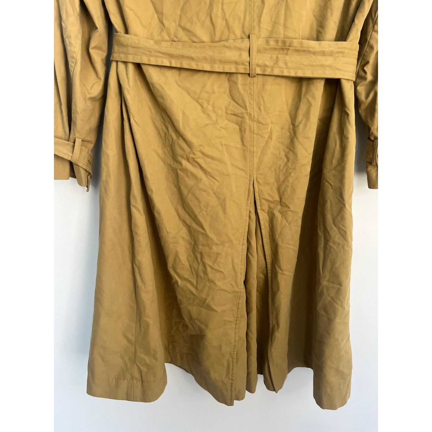 Nili Lotan Trench Coat Women S Tan Belted Cotton Double Breasted Lined