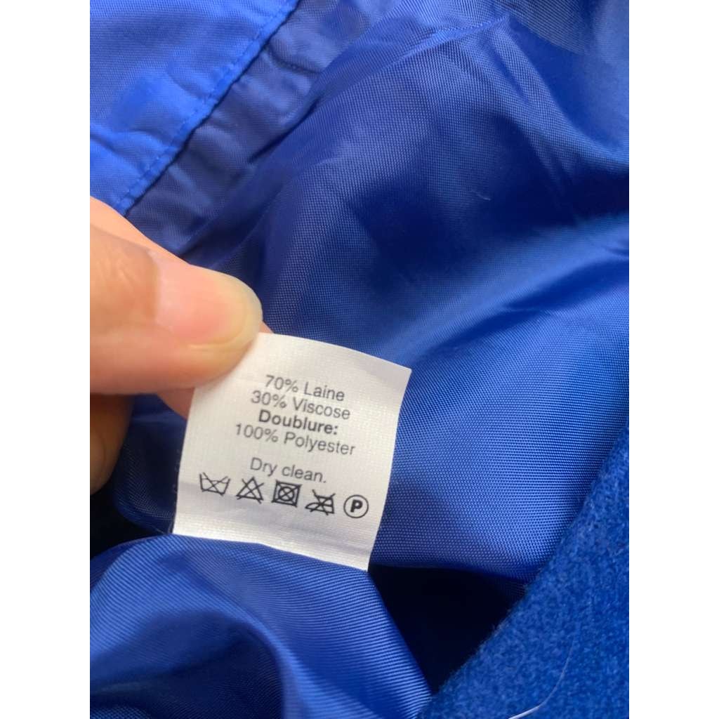 J.Crew The Pencil Skirt Women's 4P Blue Wool Viscose Work Wear Career