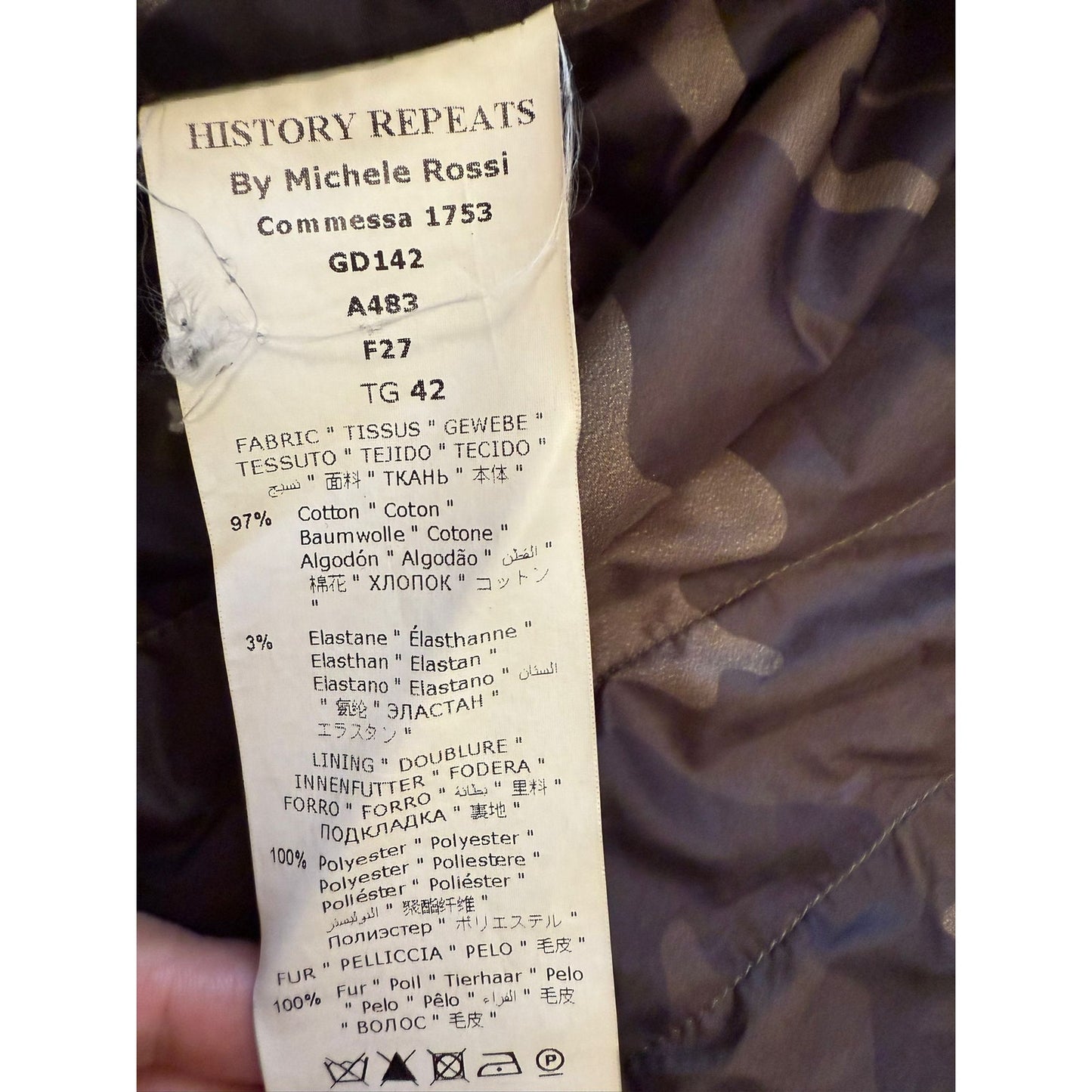 History Repeats Femee By Michele Ray History Repeats M 52A Vintage Style Bomber