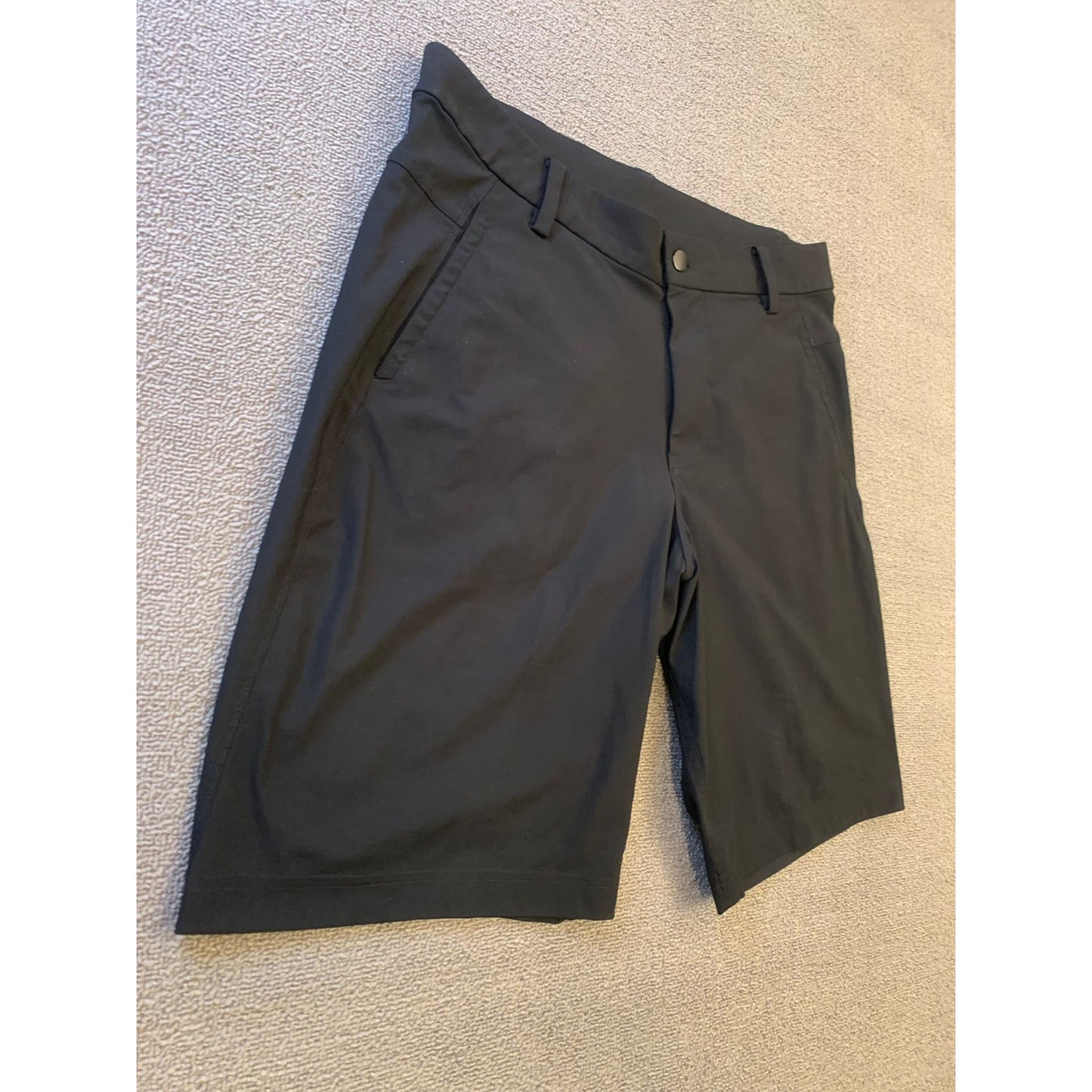 LULULEMON Men's Shorts 36 Black Golf Shorts Strech
