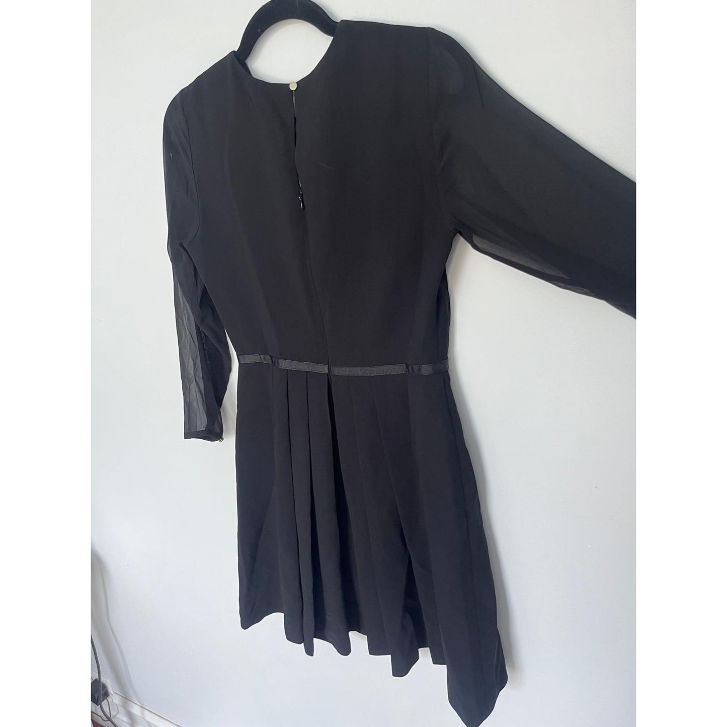 Maison Jules Black Bow Detail Mini Dress Women S NWT Retro Cocktail Holiday