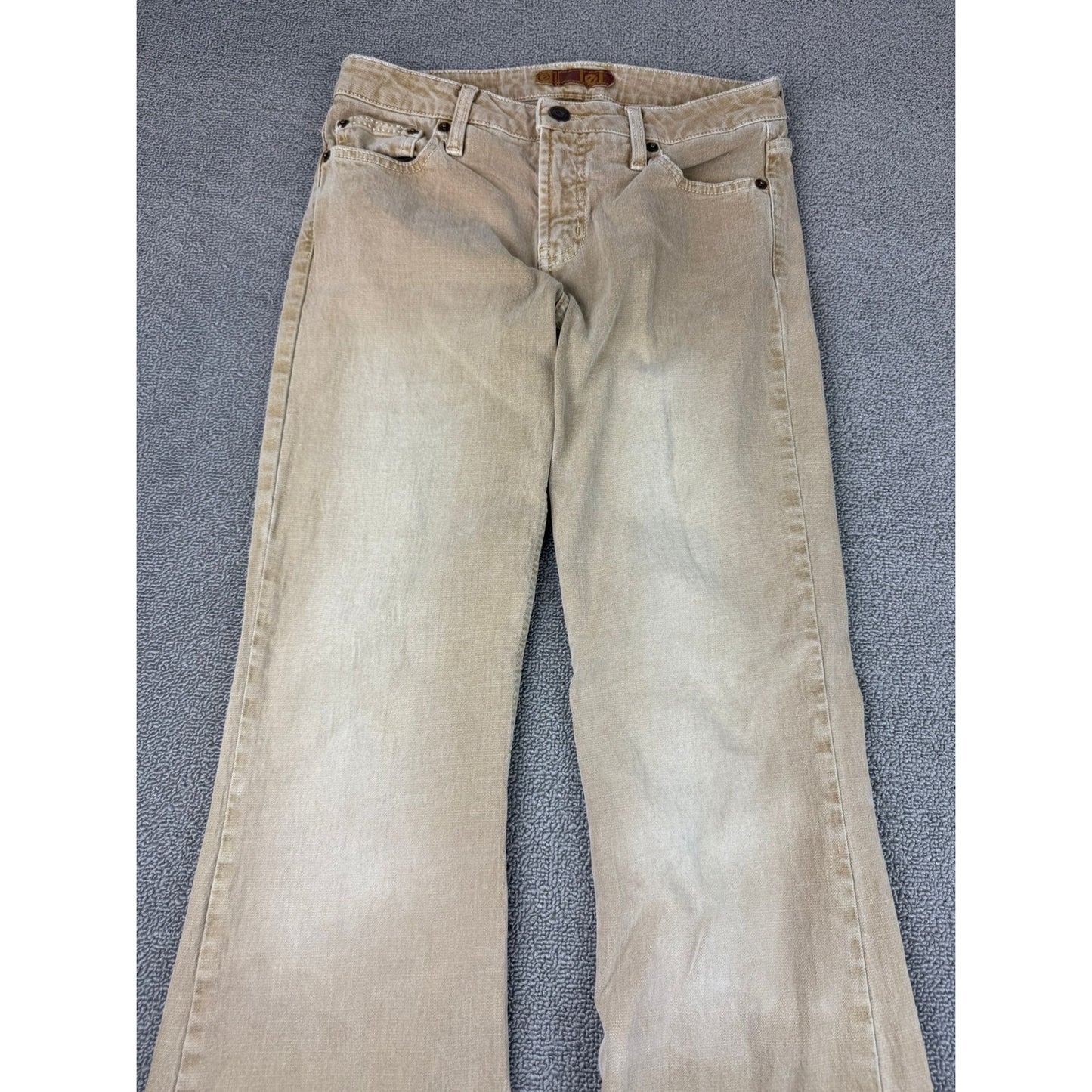 LEI Vintage Women Size 29 Tan Wide-leg Jeans Bell-bottom Denim Pants Y2K