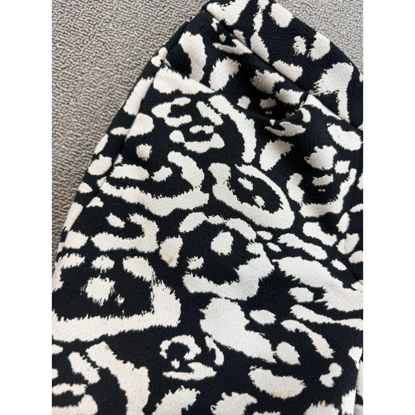 Christian Dior Women US 2 Black And White 2016 Dior Straight Leg Pants