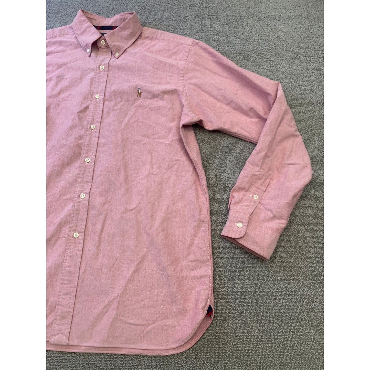 Ralph Lauren Men Large Red Classic Fit Button-up Shirt
