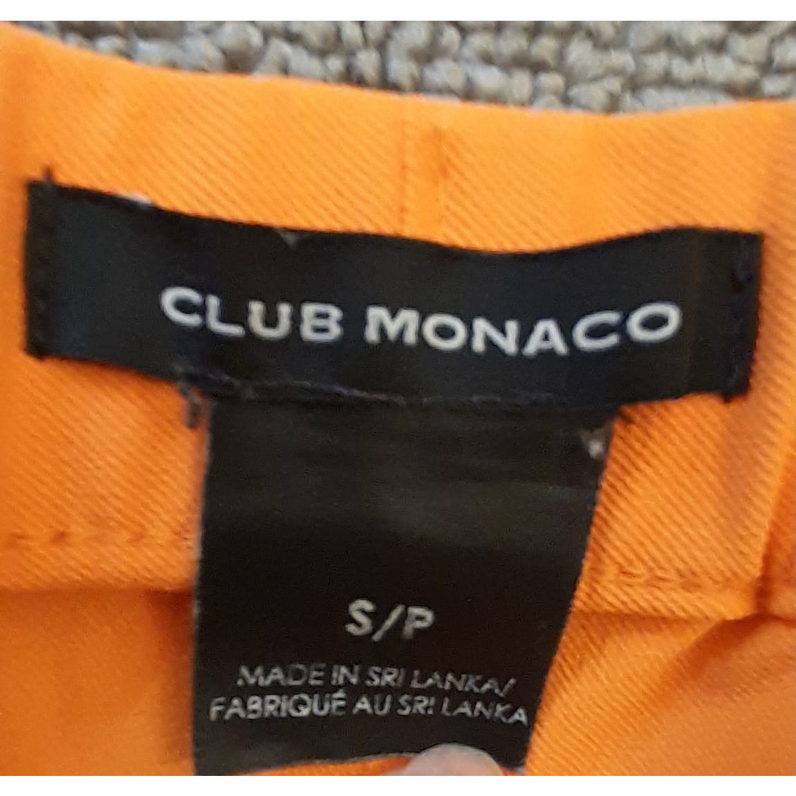 Club Monaco Orange Athletic Shorts S/P Casual Summer Activewear