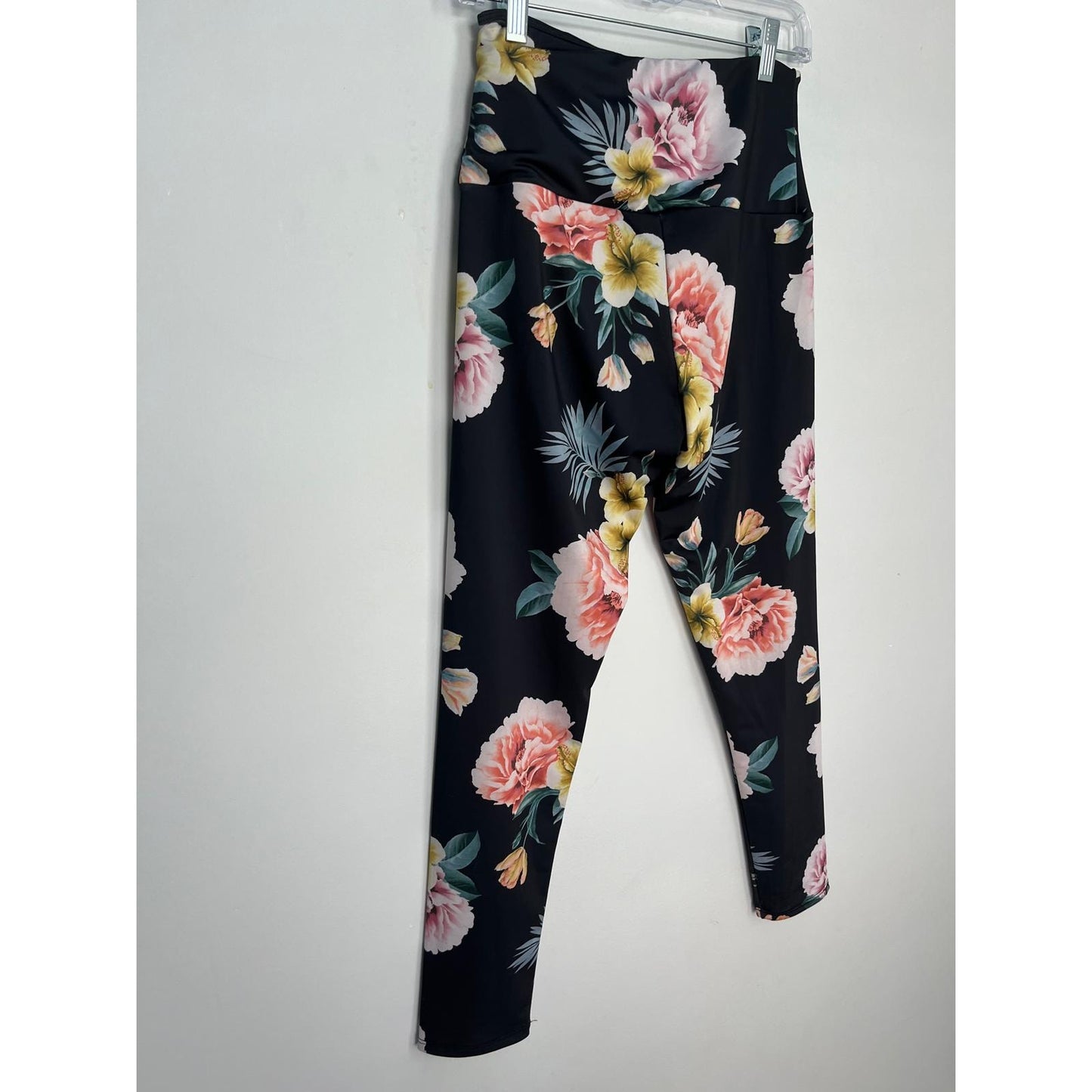 Onzie Floral Leggings Women M/L High Waist Yoga Activewear Summer