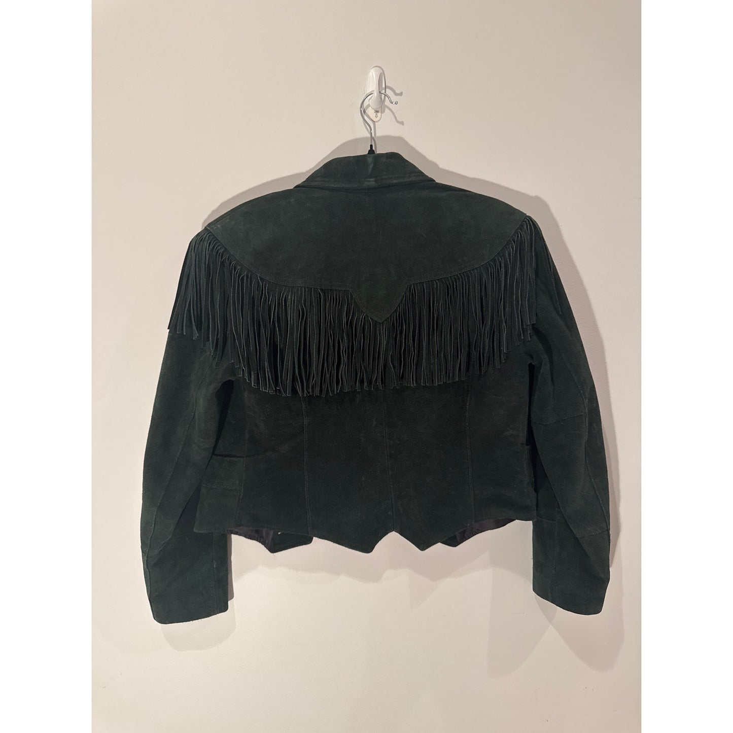 Vintage Pioneer Wear Suede Fringe Jacket – Size M- Western Boho Style