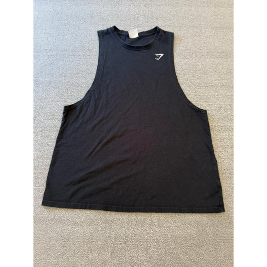 Gymshark Women Small Black Muscle Fit Tank Top
