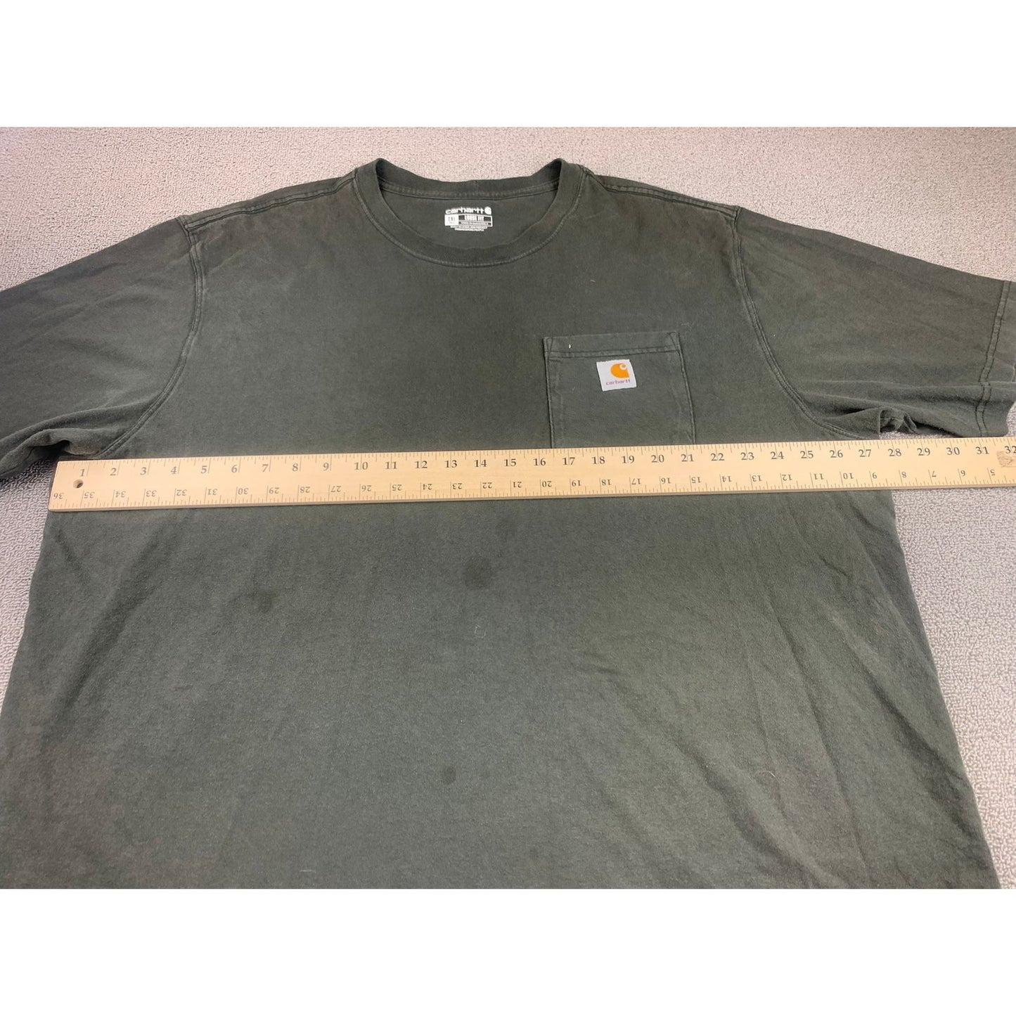 Carhartt Men's 2XL Olive Green Pocket T-Shirt