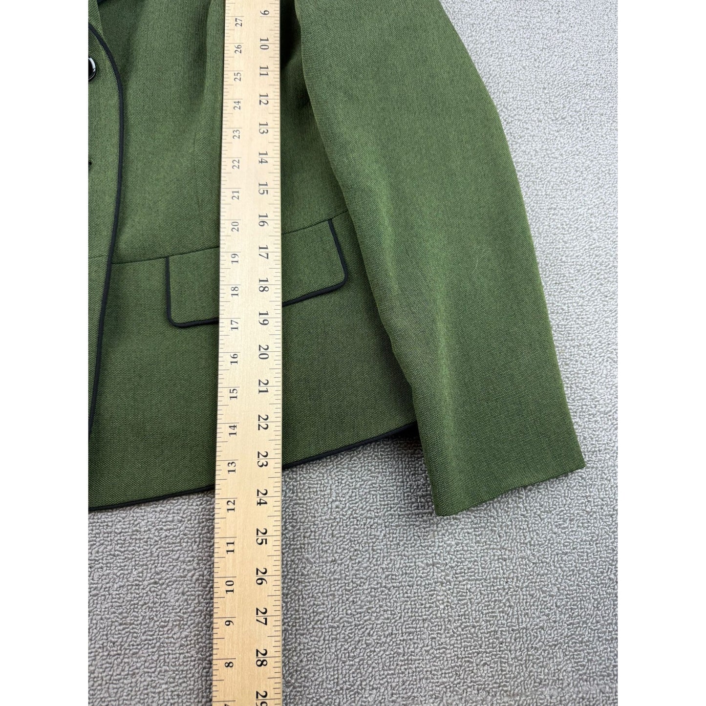 Kasper Women Small Olive Green Blazer Jacket Workwear Business Casual
