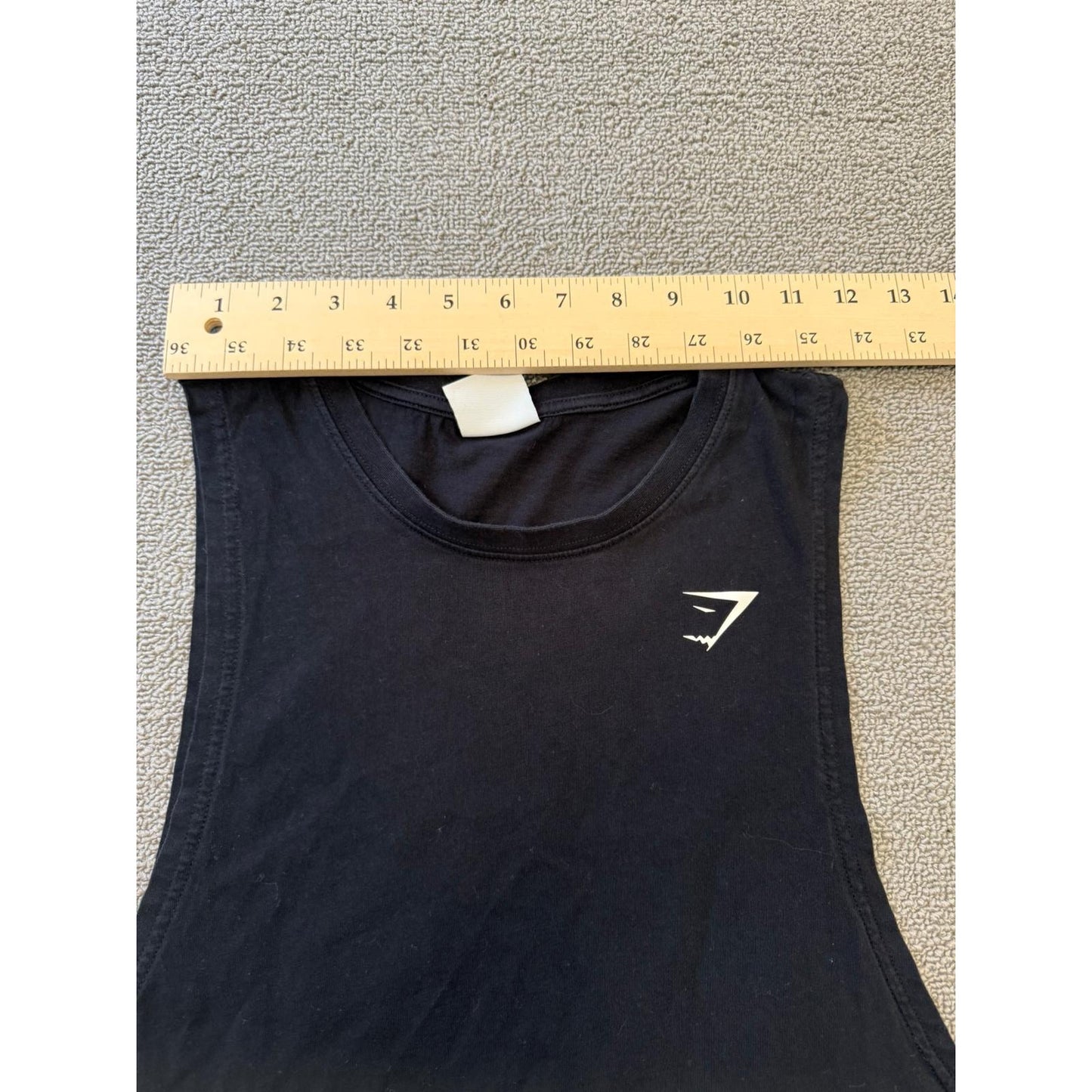 Gymshark Women Small Black Muscle Fit Tank Top